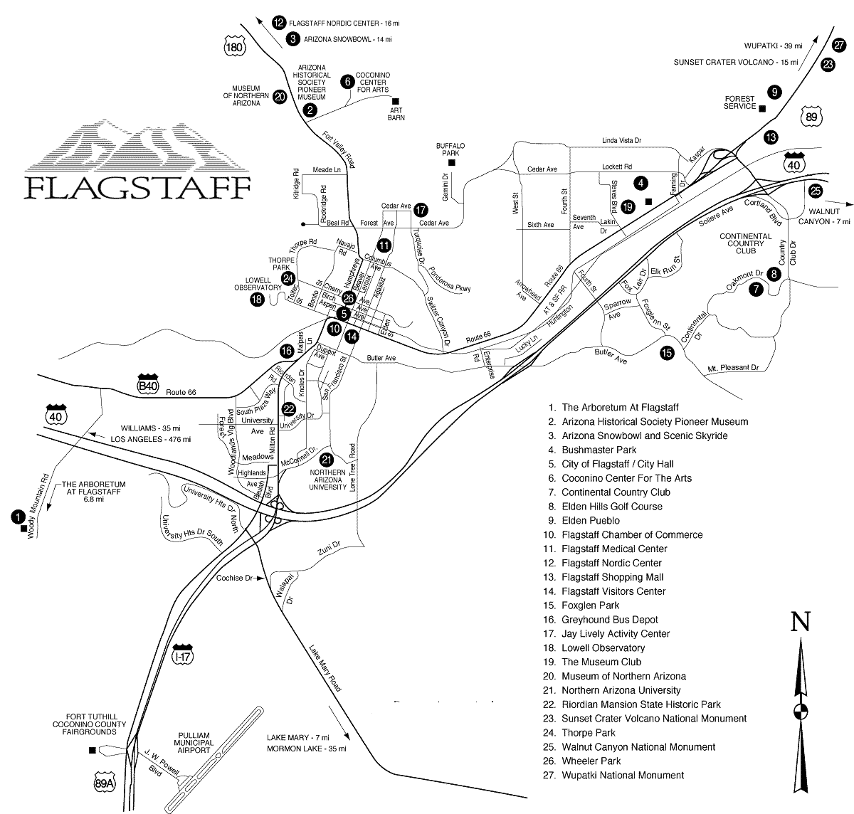 Flagstaff Map | Maps